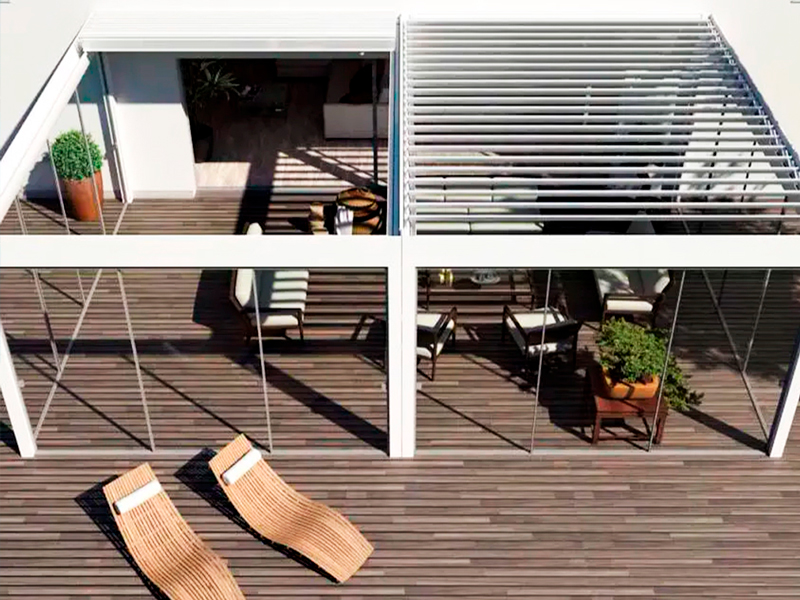 Pérgola Bioclimática Retráctil